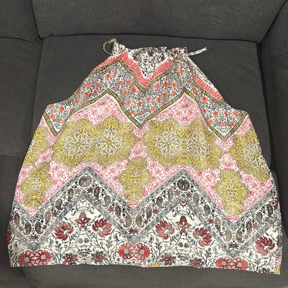 LOFT Bohemian Multicolor Patterned halter top